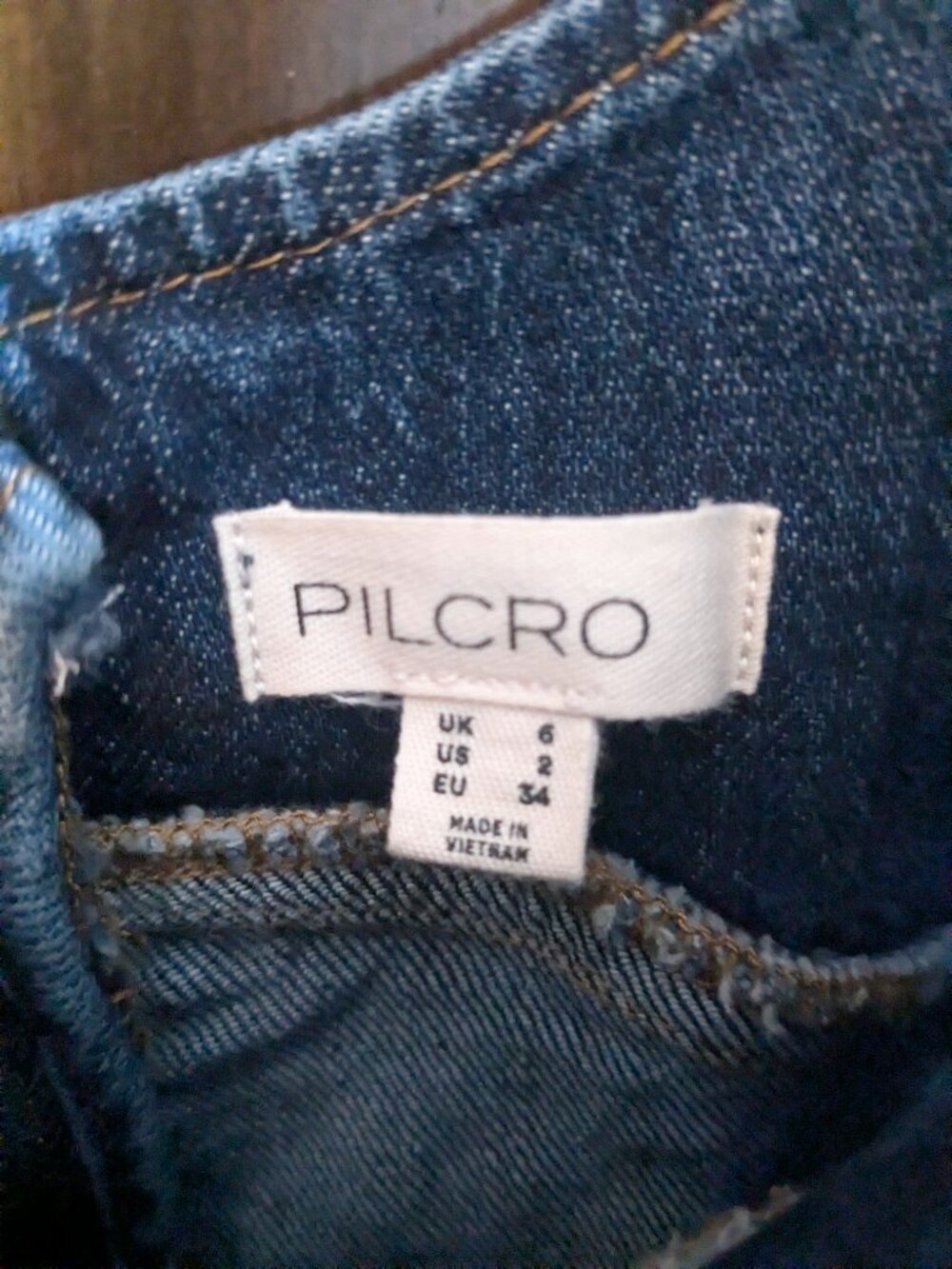Pilcro Sleeveless Denim Dress - Size 2 - Picture 2 of 6